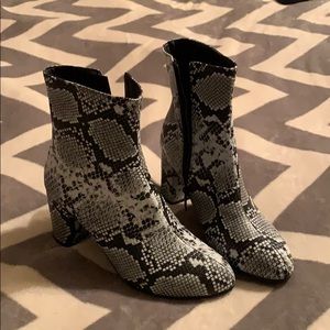 Snake skin boots